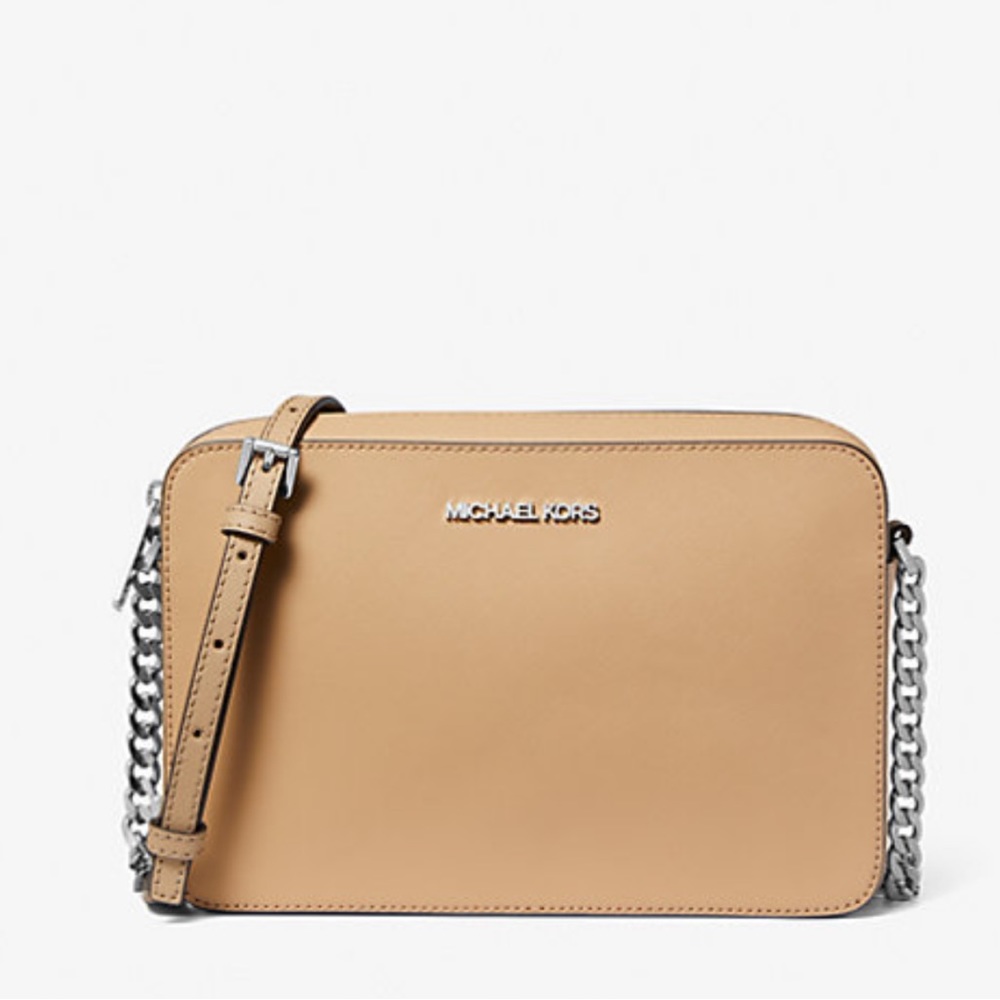 Michael Kors Jet Set Item Large East West Zip Crossbody Leather Camel
NWT - Picture 2 of 4